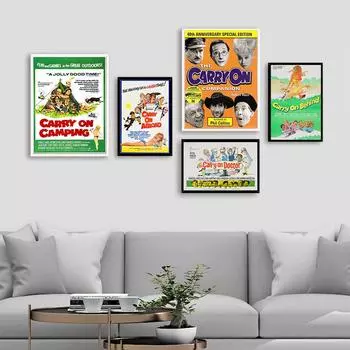 Винтажный художественный постер из фильма Carry On Companion Carry On Dick, художественная живопись, забавный холст, картина, постер, фотографии для декора спальни 21cm30cm NoFrame