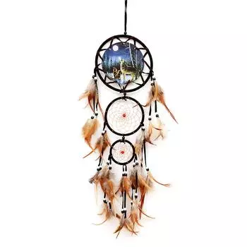 Винтажный индийский ловец снов ручной работы подвесное украшение для спальни гостиная украшение ручной работы