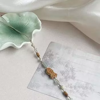 Винтажный изысканный браслет с маленькими рыбками и бусинами для женщин и мужчин, простой универсальный браслет ручной работы, ювелирные изделия, аксессуары, подарки OneSize