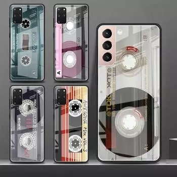 Винтажный кассетный чехол в стиле ретро, крутой стеклянный чехол для Samsung Galaxy S22 S20 FE S21 5G S10 S9 Plus Note 10 20 Lite, чехол для телефона Samsung Note 10 Lite