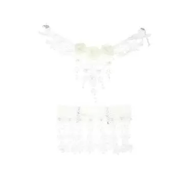 Винтажный классический готический тату кружевной чокер для женщин с черным хрустальным кулоном-шармом