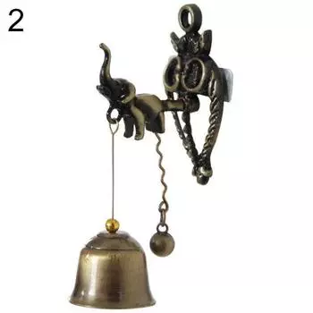 Винтажный колокольчик в форме лошади, слона и совы, дверной звонок на Хэллоуин, подвесной декор двери Owl