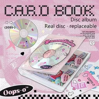 Винтажный компакт-диск Kpop, фотокарточки, папка для книг, обложка для тетради A7, дневник, планировщик, канцелярские принадлежности, творческий фотоальбом с отрывными листами 20pcs