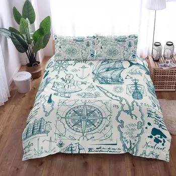 Винтажный комплект пододеяльника Замок Константинополя Кинг Квин Дабл Фул Твин Одинарный Комплект постельного белья 135x200cm