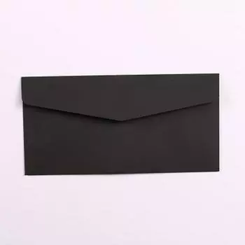 Винтажный конверт для приглашения в западном стиле крафт/черный/бежевый