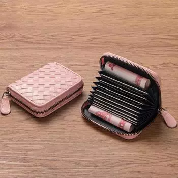 Винтажный кошелек из искусственной кожи, женский модный мини-короткий кошелек, кошелек с держателем для карт, кошелек розовый