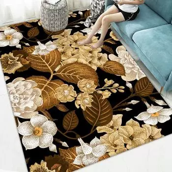 Винтажный ковер с принтом, коврик под журнальный столик для гостиной, абстрактное перо, ковер на весь пол, 3D, для дома, комнаты, прикроватный коврик 60*90cm