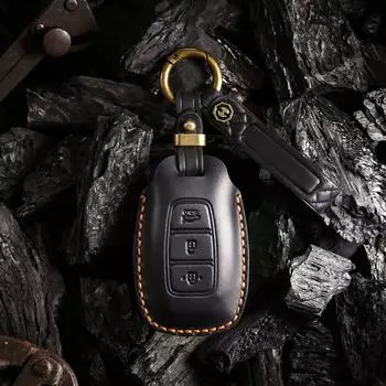 Винтажный кожаный чехол для автомобильного ключа для Fiesta с пряжкой