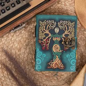 Винтажный кожаный ежедневник, А5, 17,78 х 12. 7 см 5 x 7 x in