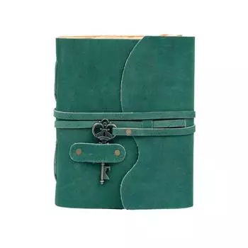 Винтажный кожаный ключ от журнала, блокнот ручной работы, альбом для рисования, бумага с краями 6 x 4 in