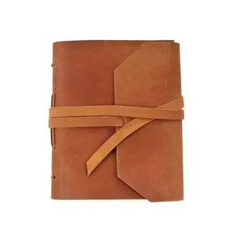 Винтажный кожаный журнал, бумага ручной работы с антикварным краем, книга теней, кожаный альбом для рисования, кожаный личный дневник, лучшие подарки 7 x 5 in коричневый