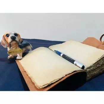 Винтажный кожаный журнал для женщин и мужчин, разноцветная бумага на 240 страниц с петлей для ручки и ключом, кожаный альбом для вырезок, Книга теней, Гримуар. 7 x 5 in коричневый