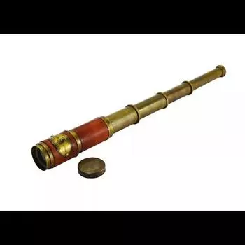 Винтажный латунный 18-дюймовый викторианский морской лондонский телескоп ручной работы, подзорная труба, подарок m коричневый