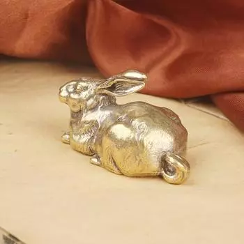 Винтажный латунный кролик, украшение стола: Бронзовая скульптура «Двенадцать зодиакальных кроликов», подойдет для Рождества, Хэллоуина золотой