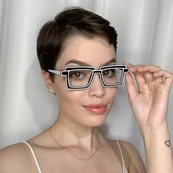 Винтажный люксовый бренд дизайнерские очки в квадратной оправе TR90 для женщин и мужчин модные розовые оправы для очков для чтения при близорукости TR90 Anti blue light зелёный