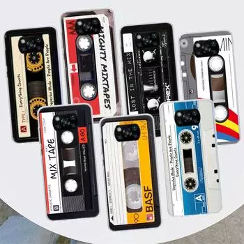 Винтажный магнитный старый чехол для телефона с кассетой для ленты для Xiaomi Mi 11 Lite 11i 12X 12 9 8 11T 10T 9T Pro 10 5X 6X Ultra 5G Cover Coque Xiaomi Mi 11 Lite