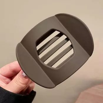 Винтажный матовый ацетатный овальный зажим-краб для волос для женщин, элегантная дугообразная форма, геометрический зажим-утиль, головной убор, инструменты, аксессуары для волос