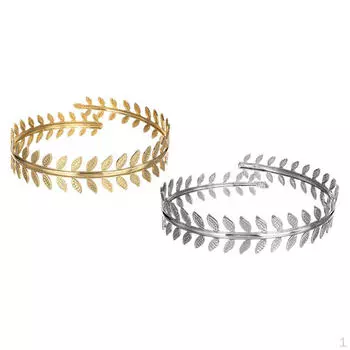 Винтажный металлический греческий римский браслет из 2 предметов, повязка на руку, манжета на руку