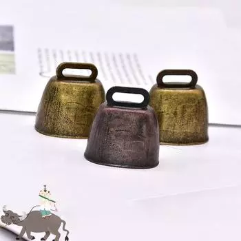 Винтажный металлический колокольчик «сделай сам», колокольчик для домашних животных, анти-потерянные колокольчики, высокий звук, подвеска 38 * 38 * 18cm