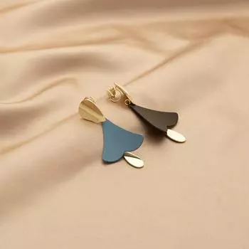 Винтажный металлический маленький модный дизайн дерева противомоскитная спираль клипса для ушей без пирсинга серьги женские