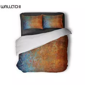 Винтажный металлический ржавый пододеяльник комплект King Queen Twin односпальный пододеяльник наволочки комплект постельного белья EU single(135x200cm)
