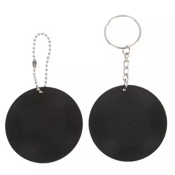 Винтажный мини черный пустой CD брелок ретро пустой Kpop альбом брелок сделай сам рюкзак кулон держатель для ключей аксессуары девушка подарки as the picture