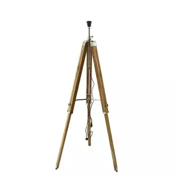 Винтажный морской штатив-торшер – Регулируемое складное основание из мангового дерева для декора дома и офиса (Большой размер)