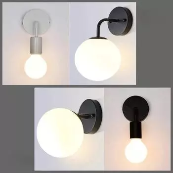 Винтажный настенный светильник, промышленный настенный светильник, лофт, простота, ретро, железный декор, приспособление для спальни, гостиной, бара, лестницы, прихожей With Bulb