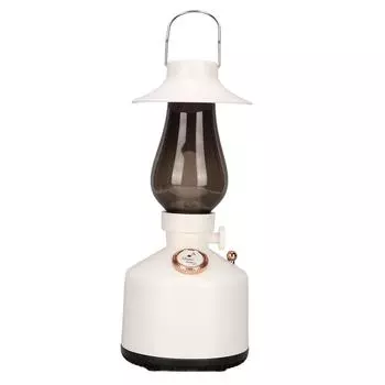 Винтажный ночник-динамик IPX4 водонепроницаемый ручной 360-градусный объемный звук ретро-ночник белый