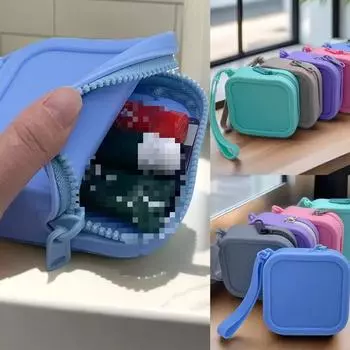 Винтажный органайзер, кошелек для монет, водонепроницаемая сумка для наушников на молнии, дорожный чехол зелёный