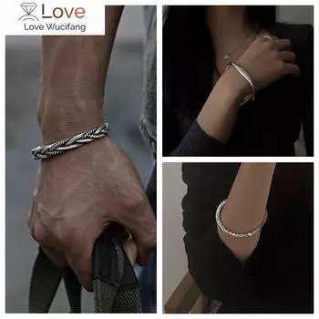 Винтажный открытый браслет-манжета для мужчин и женщин, новые модные панк-ювелирные изделия для девушек, пар, подарок на вечеринку, браслеты adjustable opening