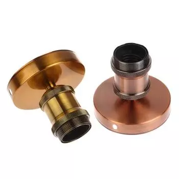 Винтажный патрон лампы E27 цоколь лампы ретро потолочный винтовой патрон лампы светодиодный патрон лампы украшение дома чёрный