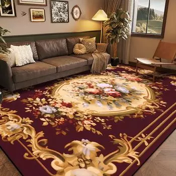 Винтажный персидский ковер для гостиной, элитный американский ковер для чайного столика, украшение для спальни, большие ковры, моющийся напольный коврик 60x90cm door mat