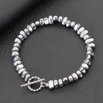 Винтажный персонализированный черный браслет с желчным камнем особой формы для женщин и мужчин в стиле панк-хип-хоп, аксессуары из нержавеющей стали и металла золотой