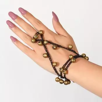 Винтажный плетеный браслет с колокольчиком, кольцо-колокольчик Юаньси, интегрированная античная танцевальная ручная веревка, женский