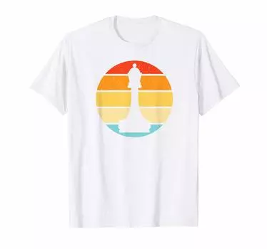 Винтажный подарок любителям настольных игр для шахматных клубов и турниров Футболка белый