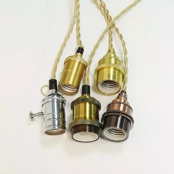 Винтажный подвесной светильник E27 с цоколем, промышленные подвесные светильники, AC90-260V, потолочный светильник в стиле ретро для внутреннего освещения