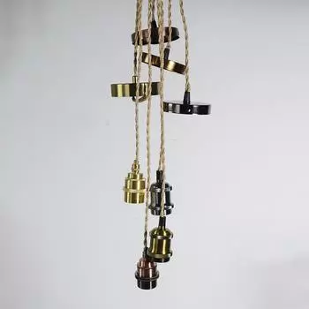 Винтажный подвесной светильник Edison E27 с алюминиевой оболочкой и винтовой лампой для дома, коридора, студии, офиса, спальни, подвесные светильники