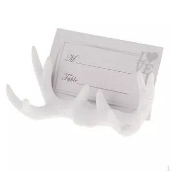 Винтажный полимерный оленьи рога, место для стола, держатель для фотографий, декор