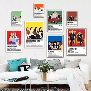 Винтажный постер, британская комедия, ТВ-шоу, фильм «Бруклин Мыслить как преступник», настенные художественные фотографии для гостиной, спальни, украшение дома 21x30cm No Framed