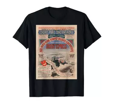 Винтажный постер Orient Express Retro - Футболка Футболка