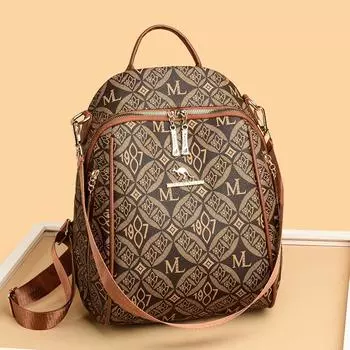 Винтажный принтованный женский рюкзак многофункциональный женский рюкзак для поездок на работу школьный рюкзак