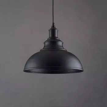 Винтажный простой дизайн подвесного светильника для домашнего декора, подвесной абажур, подходит для столовой, гостиной, декоративного освещения No Bulb чёрный