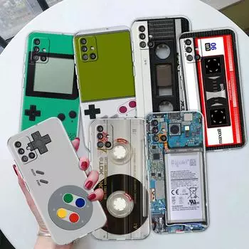 Винтажный прозрачный чехол с кассетой для камеры для Samsung Galaxy A51 A71 A21s A31 A12 A32 5g A21 EU A52 4g A41 A11 A22, чехол для телефона for Samsung A91