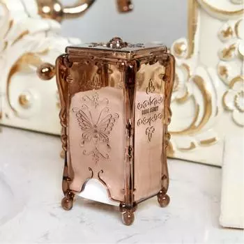 Винтажный пыленепроницаемый косметический ватный диск, выдвижной контейнер для хранения дозатора чистый