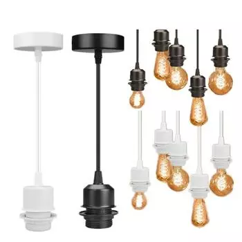 Винтажный регулируемый подвесной светильник, основание для потолочного подвесного светильника, держатель для холла, бара, ресторана, спальни, декора 1pcs белый