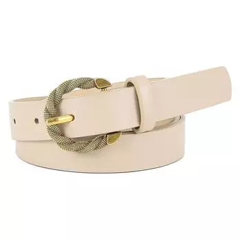 Винтажный ремень с круглой пряжкой Serpentine, тонкий, длинный, для платья-рубашки, пояс из искусственной кожи 107*2.4CM хаки