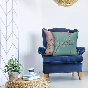 Винтажный Ретро хлопок лен поясной чехол наволочка домашний декор дивана 45x45cm розовый