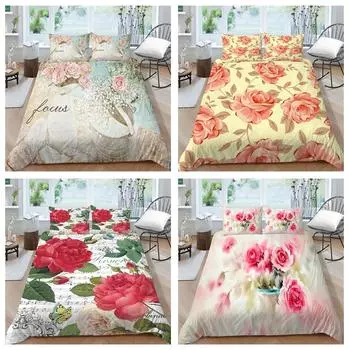 Винтажный роскошный комплект постельного белья, домашнее постельное белье, пододеяльник, наволочка, двуспальная кровать, полноразмерное покрывало, удобное украшение для дома Baby 100x135cm