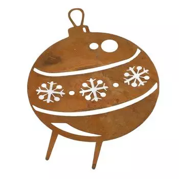 Винтажный рождественский ржавый колокольчик для садового столба, рождественский знак для двора, наружное украшение для лужайки, дорожки, патио